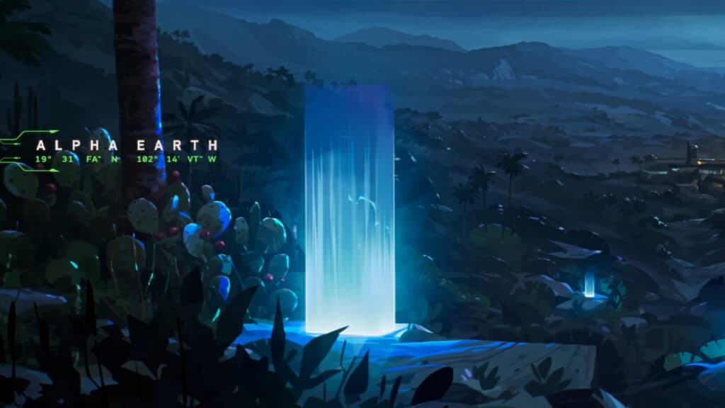 Alpha Earth coordinates to Mexico (Image by Riot Games)