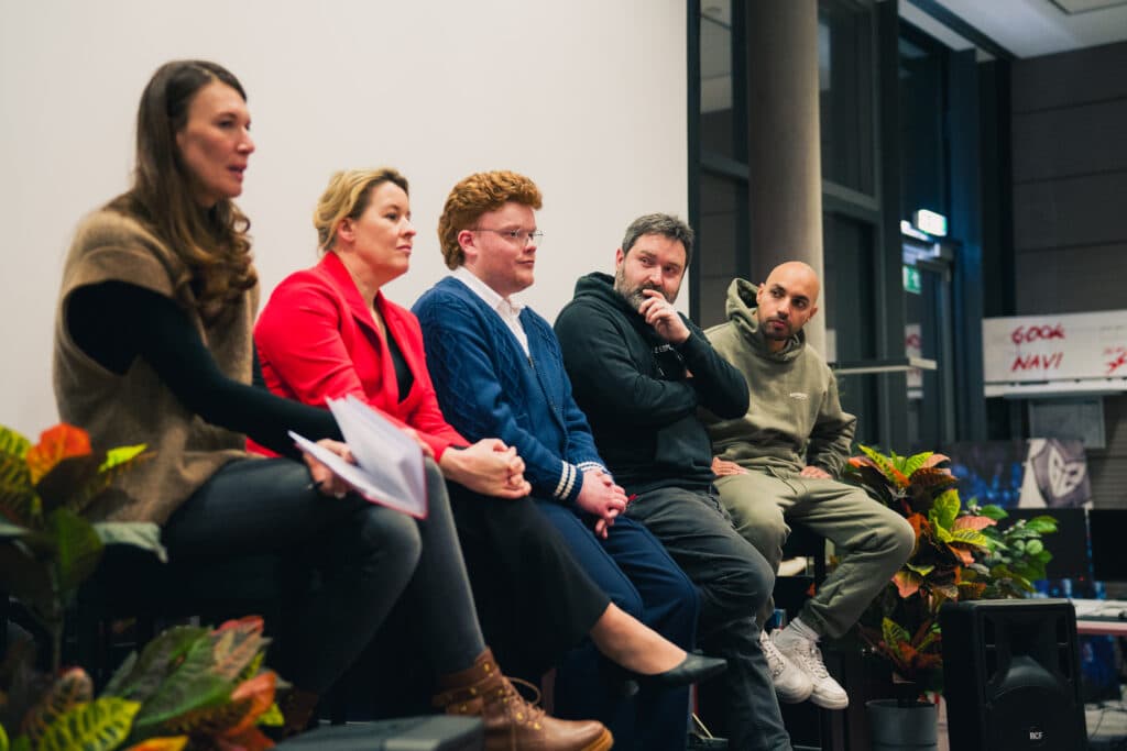 Panelists at G2's Berlin headquarters (Image via G2)