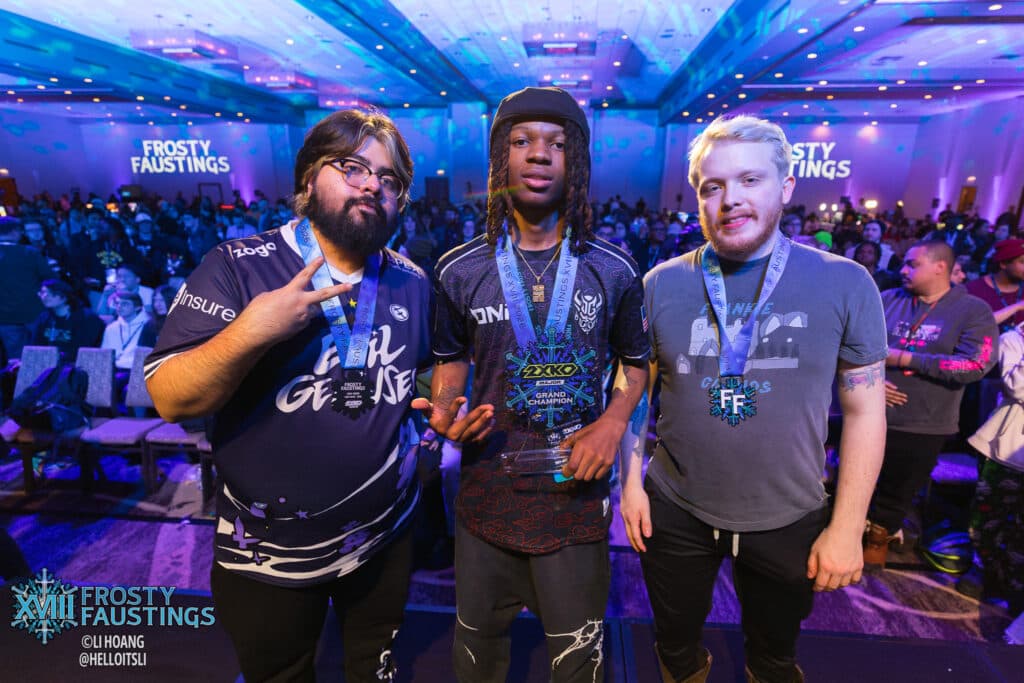 Supernoon, bleed, and Globo: the top 3 players at 2XKO Frosty Faustings 2026 (Image via Frosty Faustings)