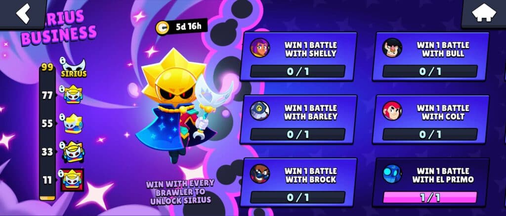 Sirius unlock event in Brawl Stars (Image via esports.gg)