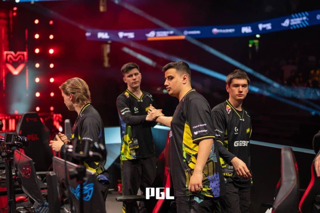 NAVI at the PGL Cluj-Napoca 2026 playoffs (Image via PGL)