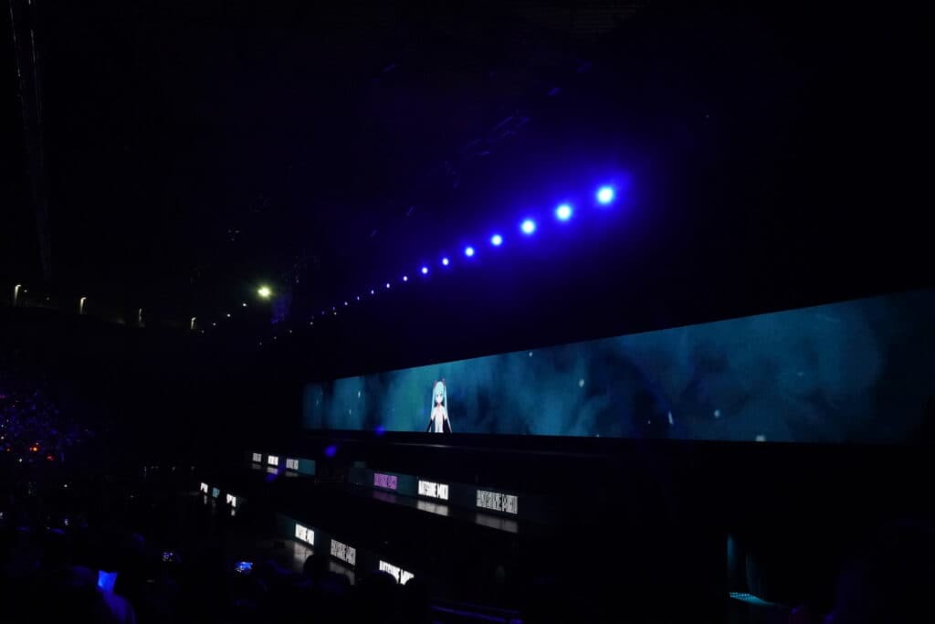 Hatsune Miku even made a special appearance! (Photo via esports.gg | XC Enriquez)