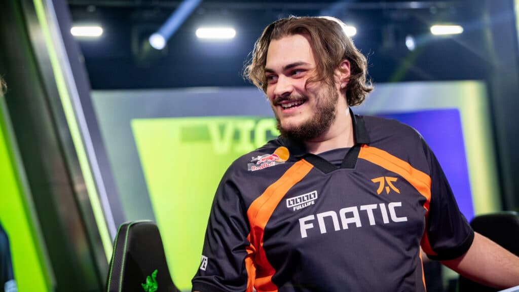 FNC Veqaj after their victory over Team Liquid (Image by Wojciech Wandzel/Riot Games)