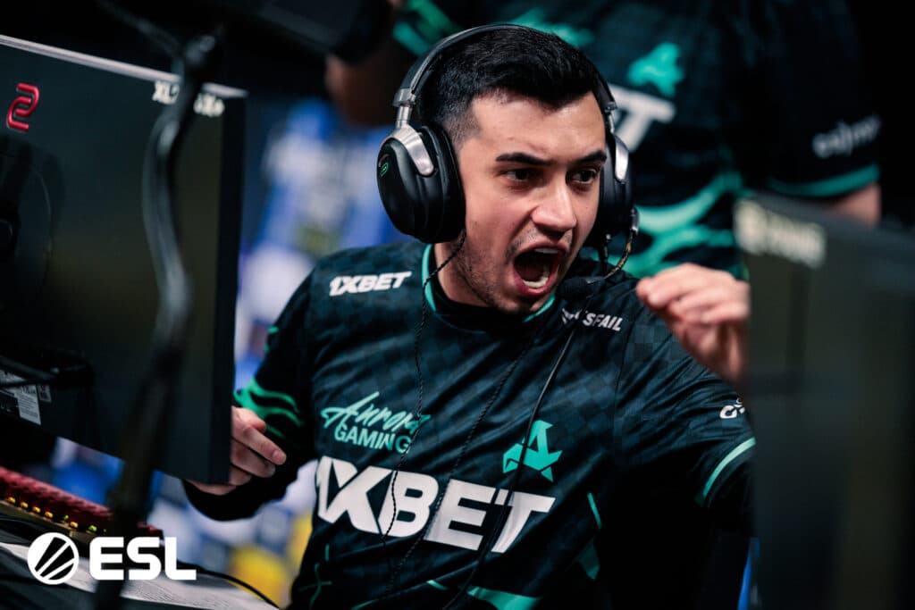 CS2 Aurora Gaming | Özgür "woxic" Eker at IEM Krakow 2026, Play-In (Image via ESL)