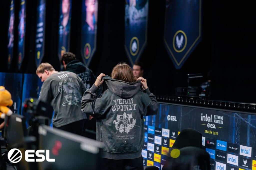 Team Spirit at IEM Krakow 2026, groups (Image via ESL)