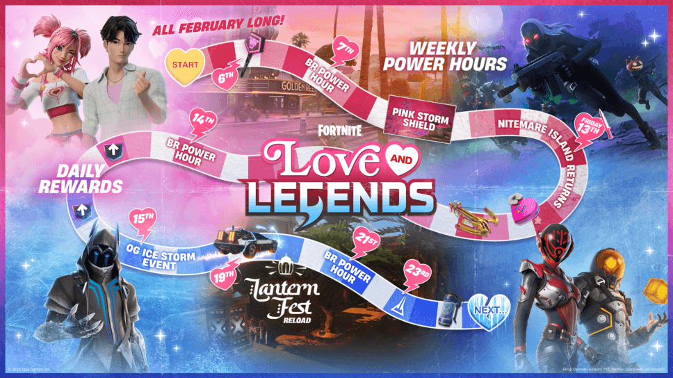 Fortnite Love and Legends event: New items, free rewards, and more cover image