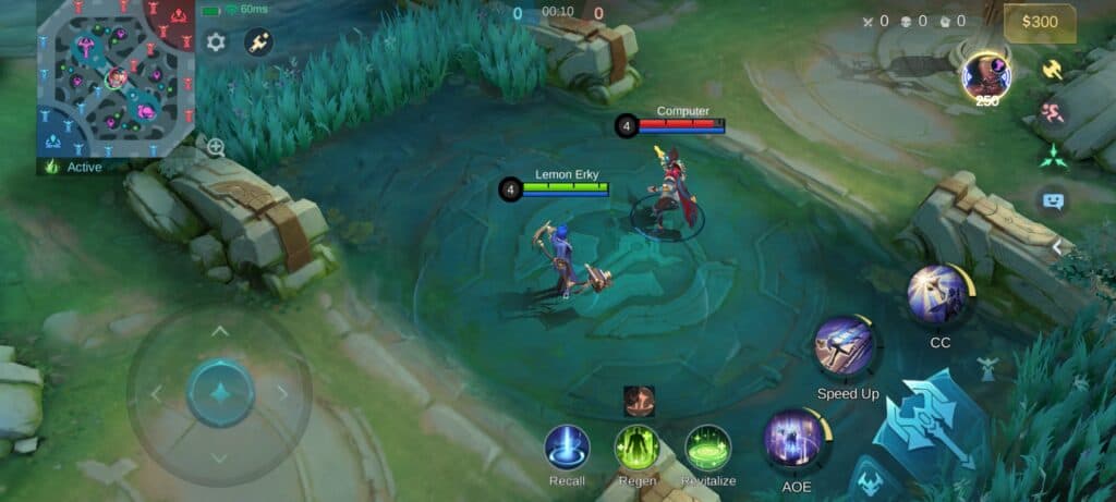 The circle below the target indicates when they get immobilized (Screenshot via esports.gg)