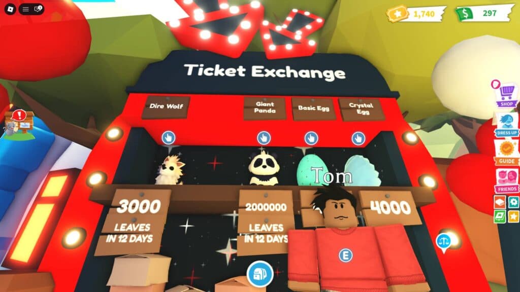 Rewards at the Pet Releaser Shop (Screenshot via esports.gg)