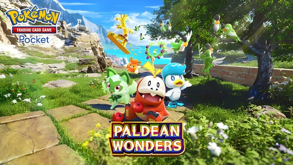Pokémon TCG Pocket announces Paldean Wonders set featuring Gen 9 starters cover image