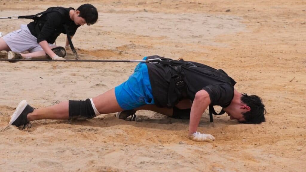 Jo I-geon during the game (Image via Netflix)