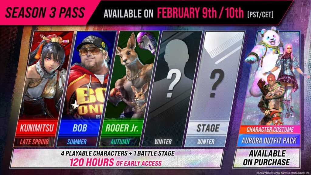 TEKKEN 8 Season 3 Pass (Image via Bandai Namco)