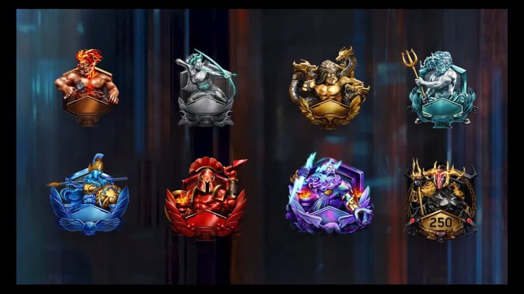 The eight Ranked Play icons in Black Ops 7. Image via Activision