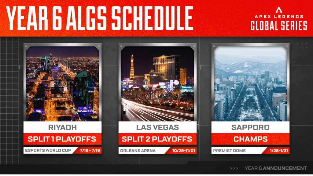 ALGS Year 6 will have three LANs. (Graphic via EA)