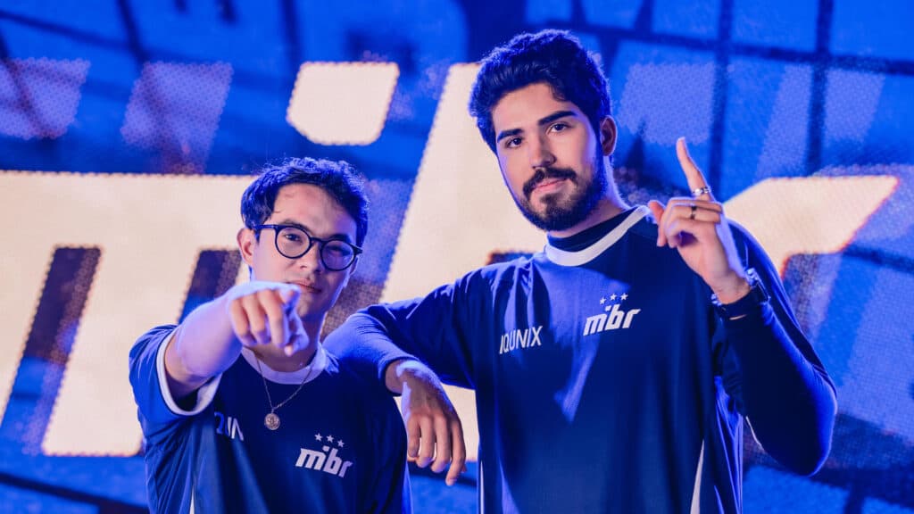 MIBR zekken and aspas (Image via Colin Young-Wolff | Riot Games)