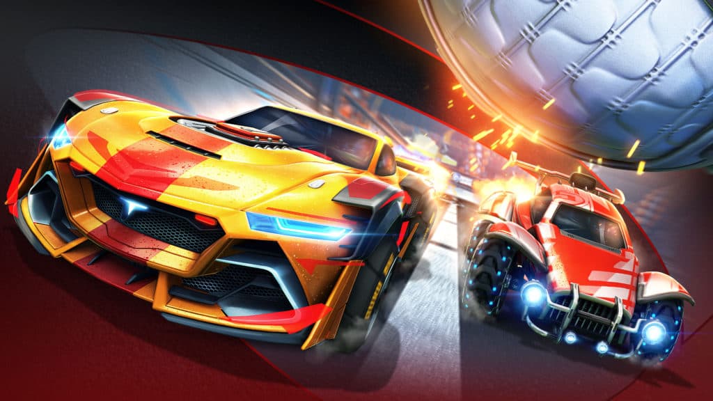 <em>Rocket League will feature cars from NASCAR and F1. Image Credit: Psyonix/ </em><a href="https://www.rocketleague.com/news/rocket-league-speeds-into-season-3-on-april-7/" target="_blank" rel="noreferrer noopener nofollow"><em>Rocket League.</em></a>