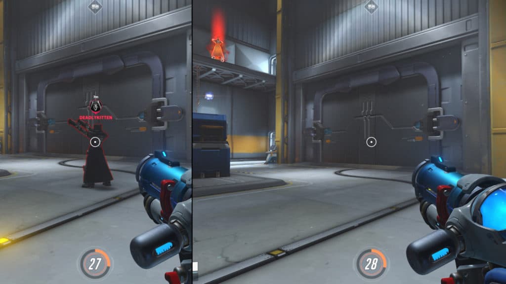 O ping muda com o Reaper enquanto ele estiver visível antes e depois do teletransporte. Crédito da imagem: Blizzard.