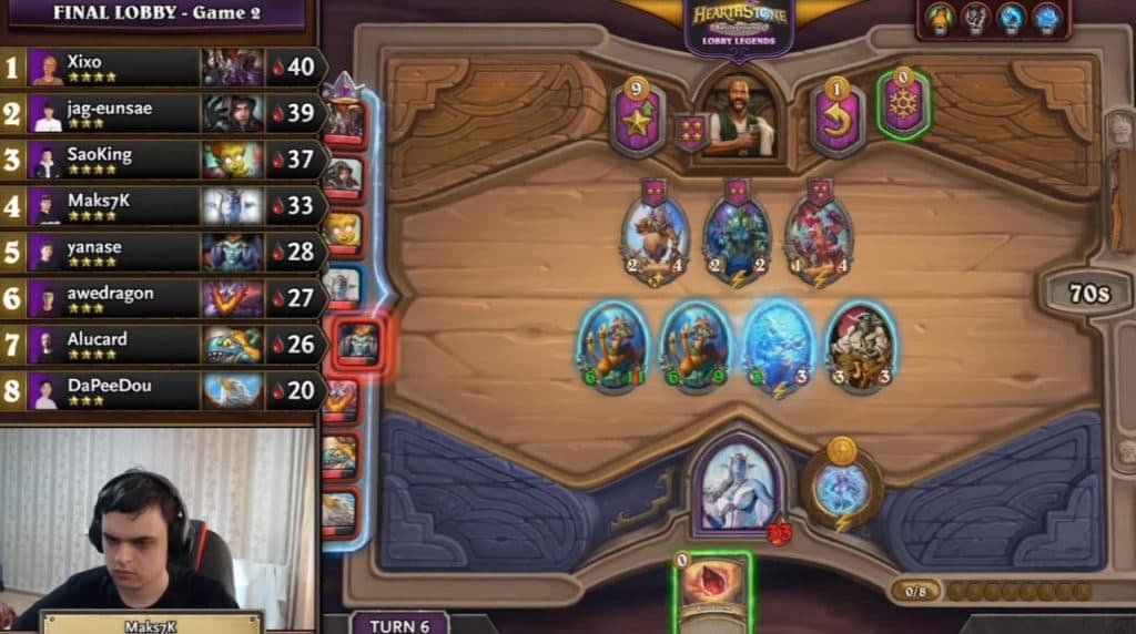 Maks7k using  Mini-Trident spells and Blood Gems. Image via Blizzard Entertainment.