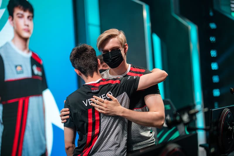 Neon and Vetheo at LEC studio. Image Credit: Riot Games