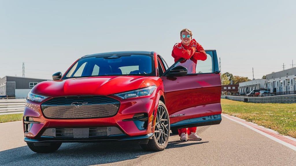 Chief Pat posing with a Ford vehicle. Ford are the automotive sponsors of Tribe Gaming. (Photo via Chief Pat)