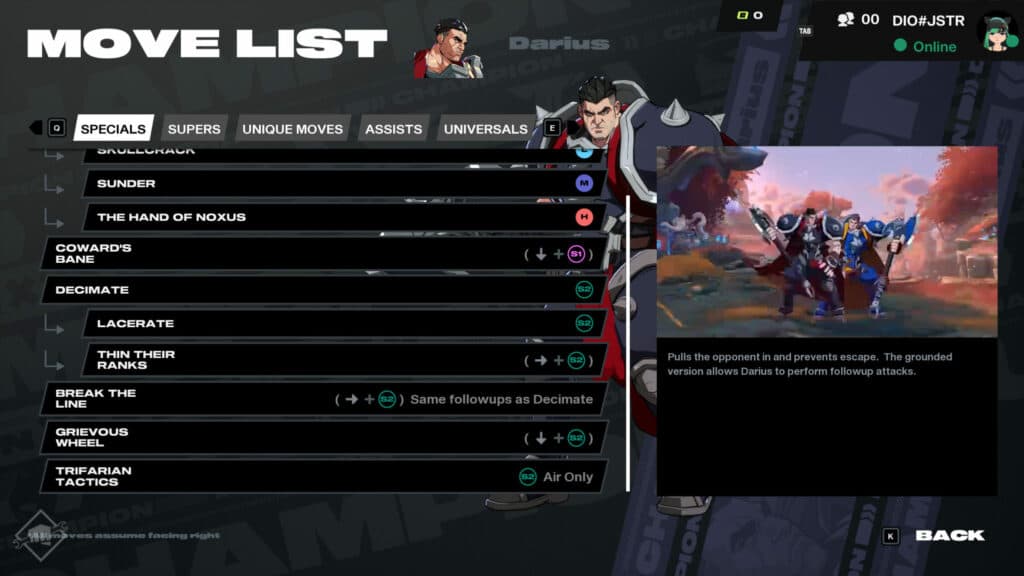 Specials continued (Image via esports.gg)