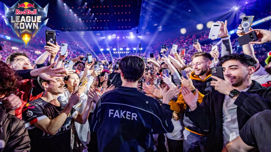 Faker during the Red Bull League of Its Own (Image via Red Bull)