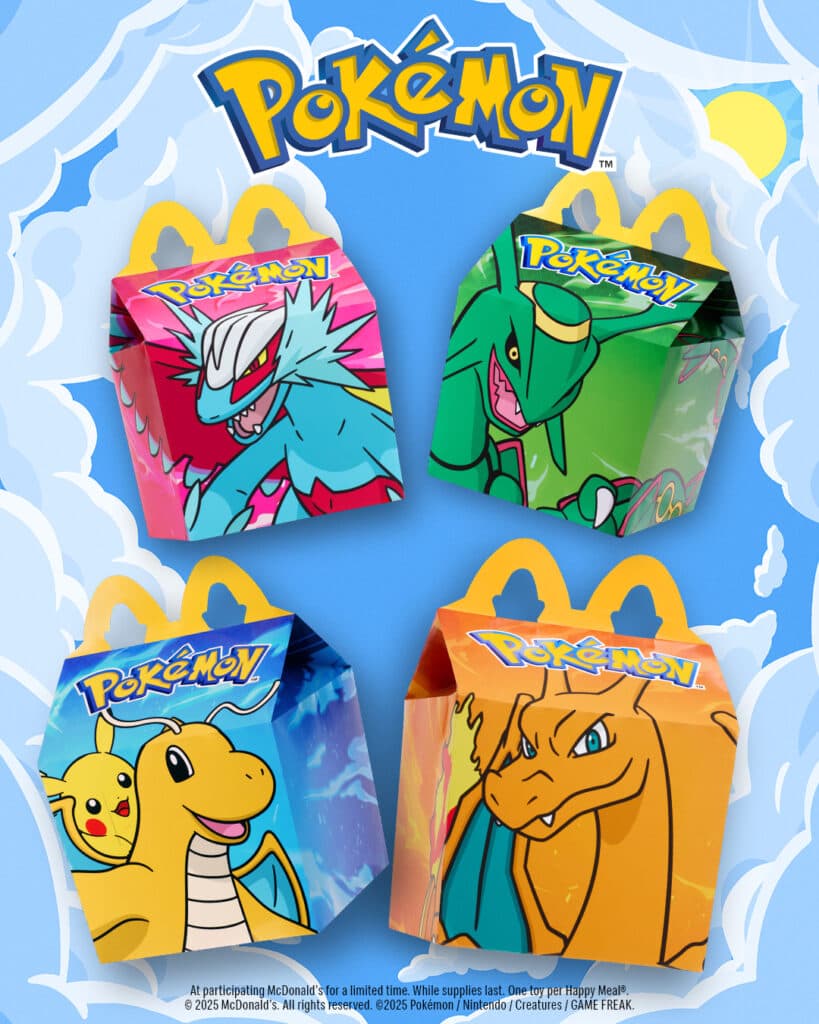 Dragon-type Pokémon cards (Image via McDonald's and Pokémon)