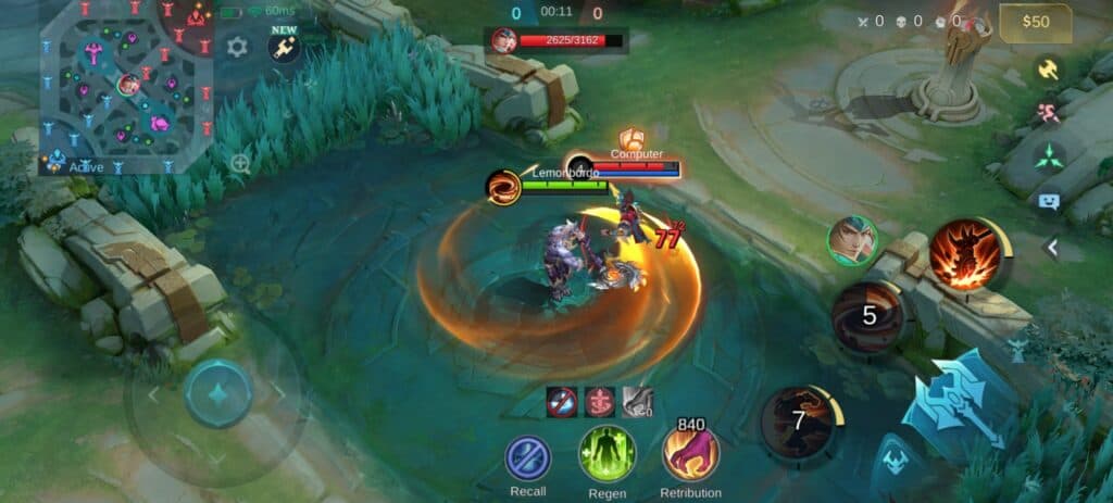 Skill 1 can slow enemies and reduce their Physical Defense (Screenshot via esprots.gg)