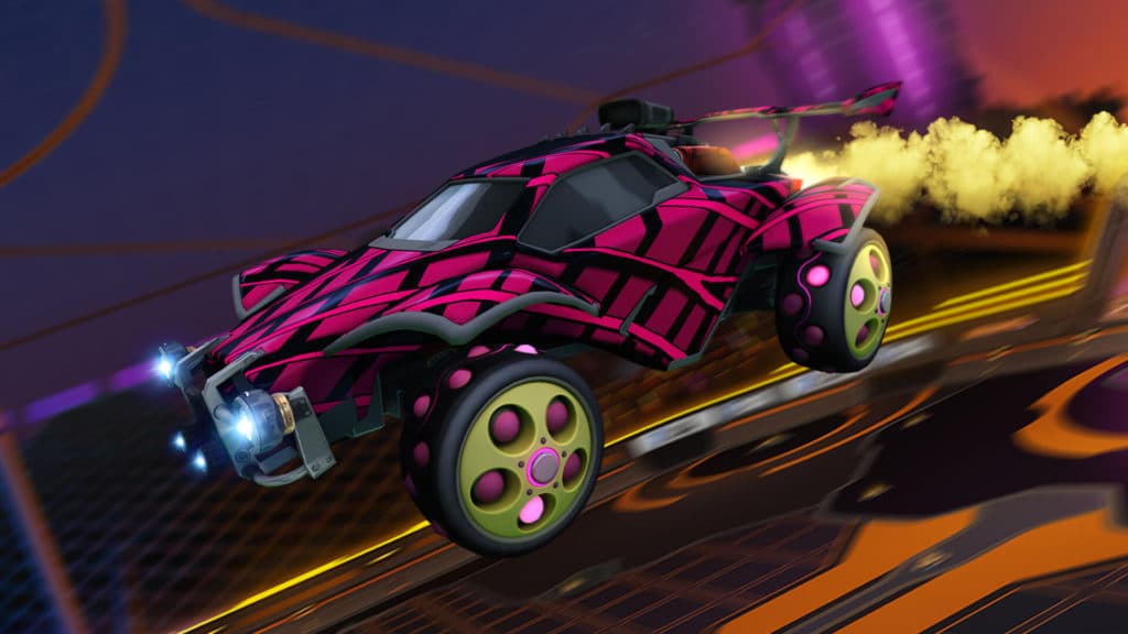 Rocket League Season 3 brings a brand new car, Tyranno and the DFH Stadium. Image Credit: <a href="https://www.rocketleague.com/news/patch-notes-season-3-live/" target="_blank" rel="noreferrer noopener nofollow">Rocket League/ Psyonix</a>.