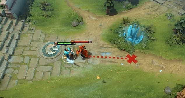 Kunkka's X Mark the spot received a 12 second cooldown reduction at level 1. Image Credit: Dota 2.