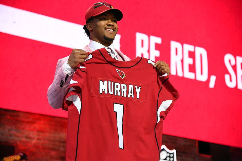 <em>Kyler Murray was selected first overall by the Arizona Cardinals in the 2019 NFL Draft.</em>