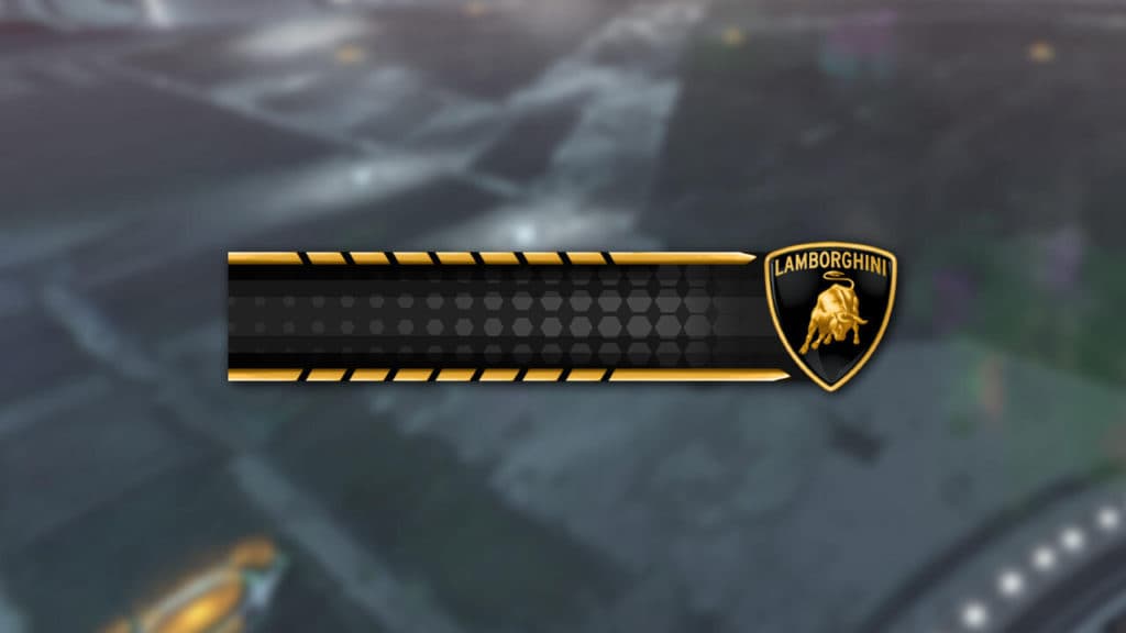 <em>Photo of the Free Lamborghini Player Banner. Image via Psyonix.</em>