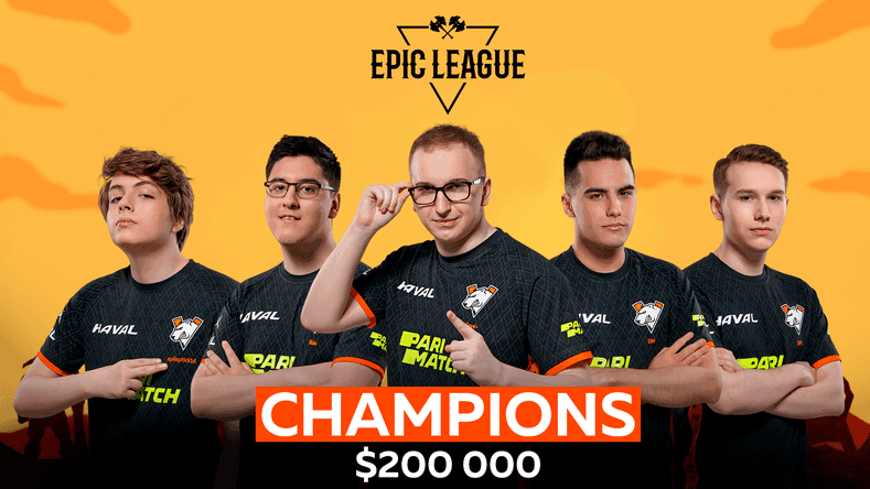 Virtus Pro were the Champions for Epic League Season 2 Division 1 (image from Virtus Pro)