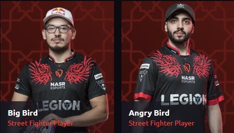 Grand Finalists Big Bird and Angry Bird both play for <a href="https://nasresports.com/team/street-fighter-v-division/" target="_blank" rel="noreferrer noopener nofollow">NASR Esports</a>