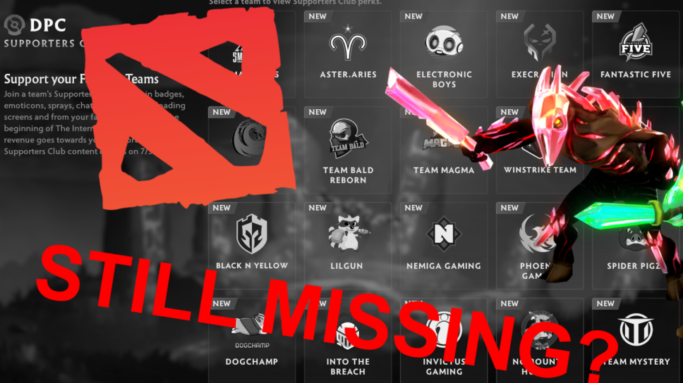 Missing Dota 2 Supporters Club content adds to frustrations with Valve’s rollout cover image