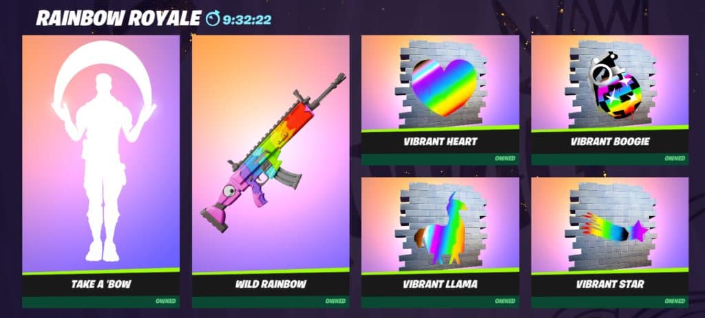 All six items are completely free and can be claimed during Rainbow Royale (July 20th-27th)