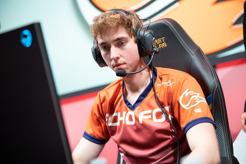 Yusui made his LCS debut in 2019 for Echo Fox in the first two weeks of the 2019 LCS Summer Split. Photo by Tina Jo/Riot Games)
