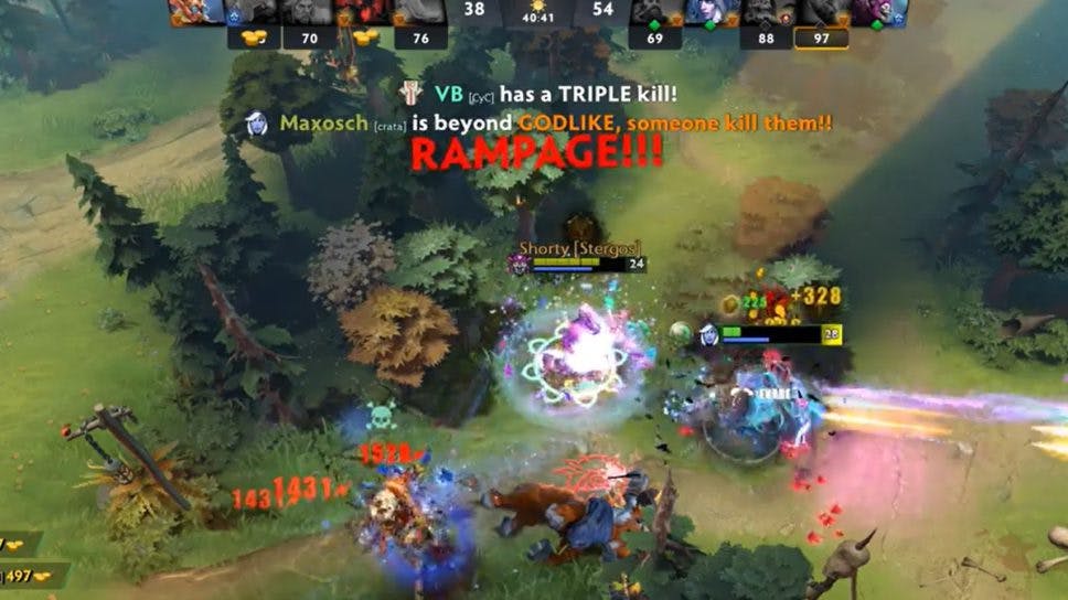 Triple Rampage in Dota 2; but the real MVP got 0 kills cover image