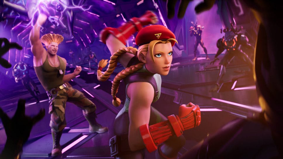Fortnite adds  Street Fighter’s Cammy and Guile skins cover image