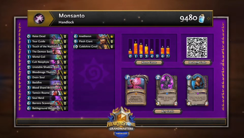 Monsanto's Quest Handlock - Image by Blizzard