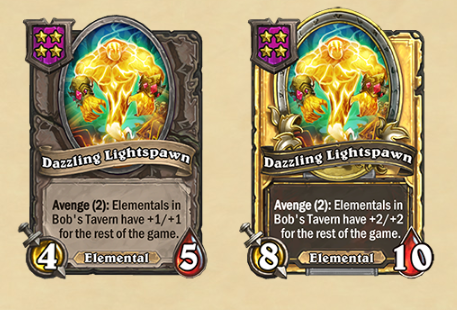 Dazzling Lightspawn featuring Avenge Keyword