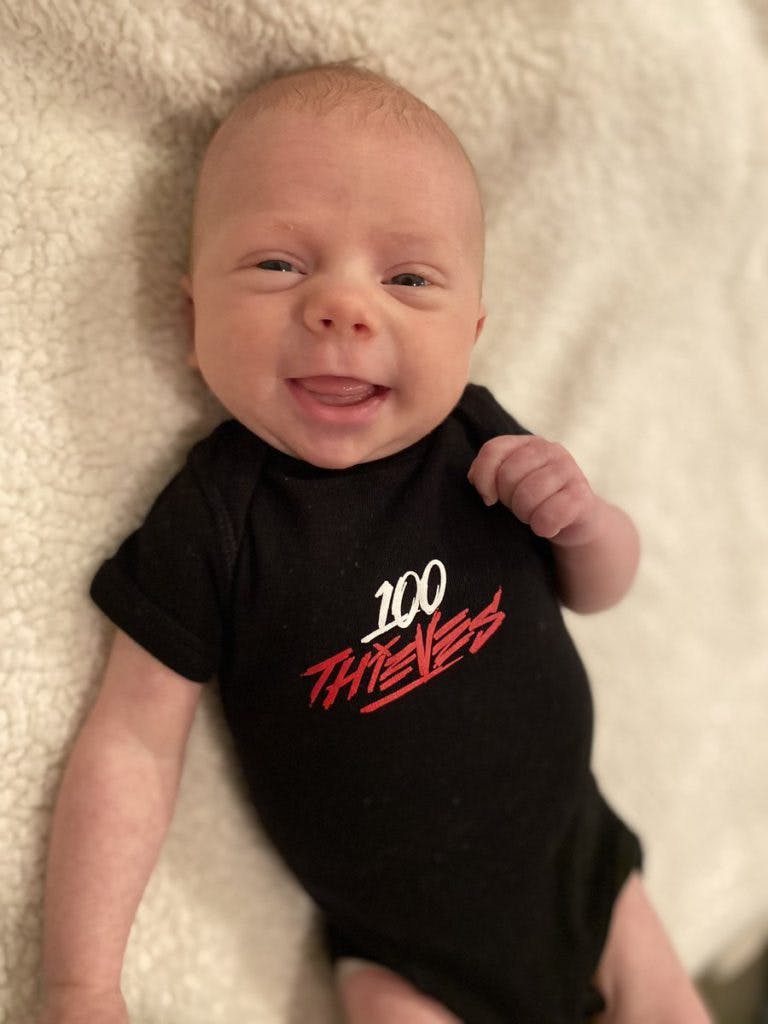 Maverick is Nitr0's new-born son and a driving factor behind his motivation to win. Photo via Nitr0's twitter.