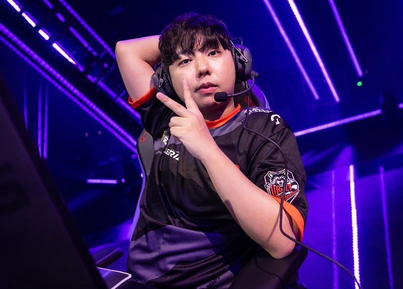 BERLIN, GERMANY - SEPTEMBER 11: Crazy Raccoon's Byeon "Munchkin" Sang-beom competes at the VALORANT Champions Tour 2021: Stage 3 Masters on September 11, 2021 in Berlin, Germany. (Photo by Colin Young-Wolff/Riot Games)