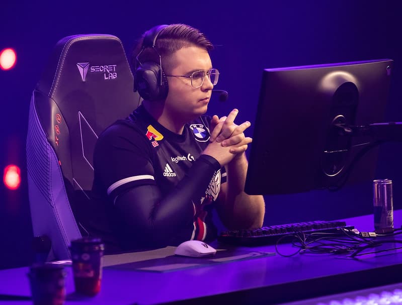 BERLIN, GERMANY - SEPTEMBER 12: G2 Esports' Žygimantas "nukkye" Chmieliauskas competes at the VALORANT Champions Tour 2021: Stage 3 Masters on September 12, 2021 in Berlin, Germany. (Photo by Colin Young-Wolff/Riot Games)