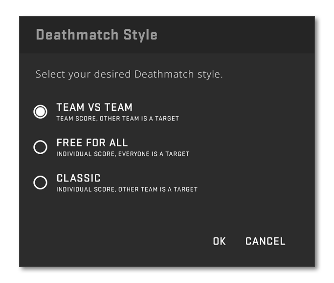 3 Deathmatch modes in CS: GO.