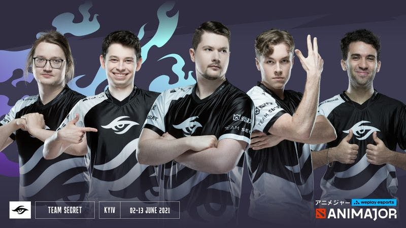 Team Secret's roster coming to TI10