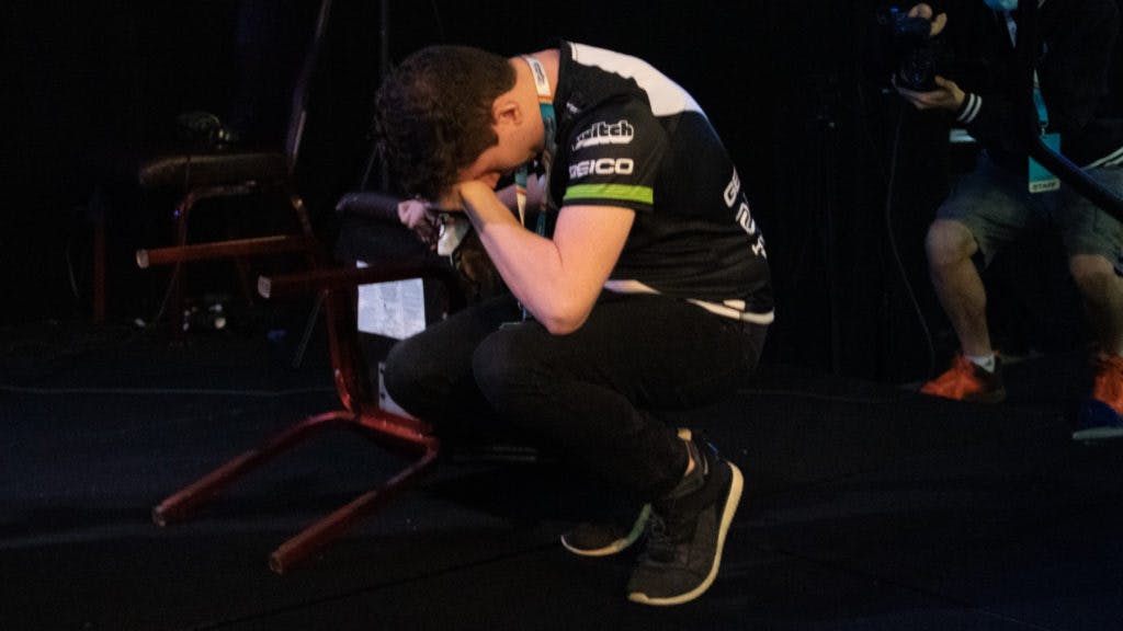 Panda Global iBDW was emotional after his win in Melee at Riptide.  Photo: Will English IV for Esports.gg