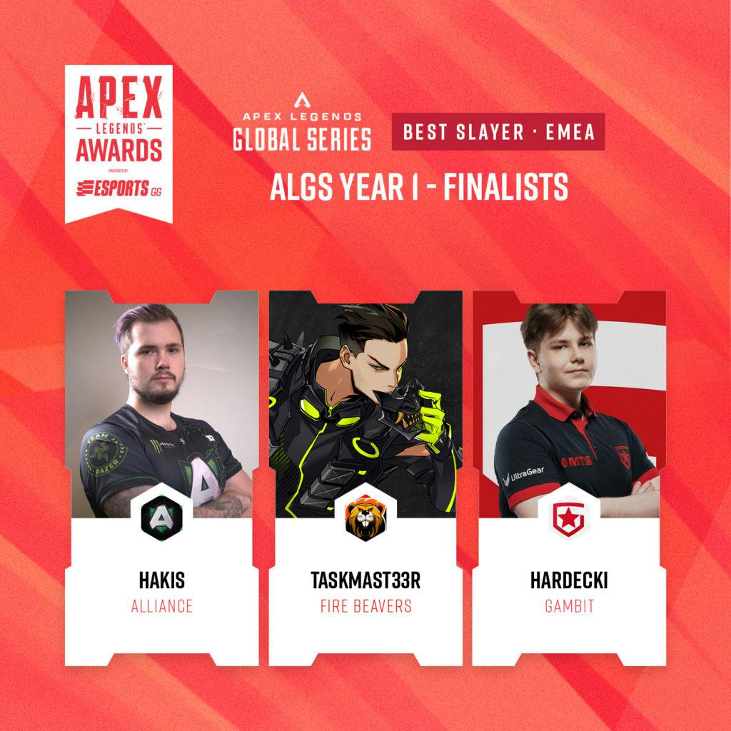 The 3 Finalists for Best Slayer EMEA Award