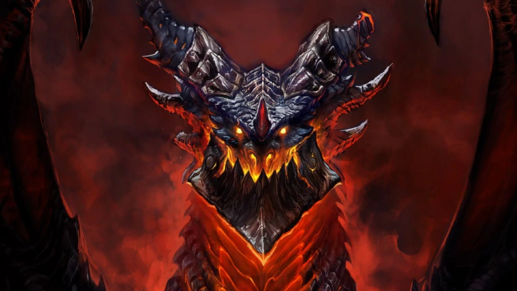 Deathwing as a dragon. Image via Blizzard Entertainment.