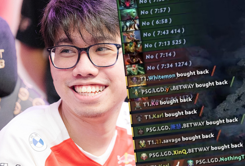 10 Buybacks 1 Teamfight! PSG.LGD & T1 In One of the Most Hype Game at TI10 cover image