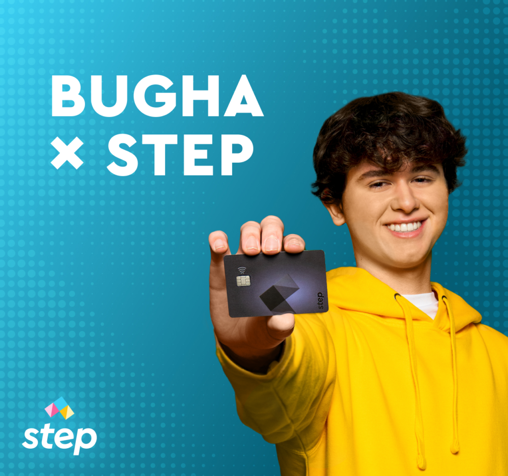 Bugha with Step card